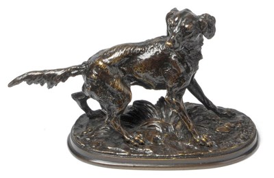 Lot 1059 - After Pierre-Jules Mêne (1810-1879): A Bronze Model of a Setter Bitch "Diane", 19th century,...