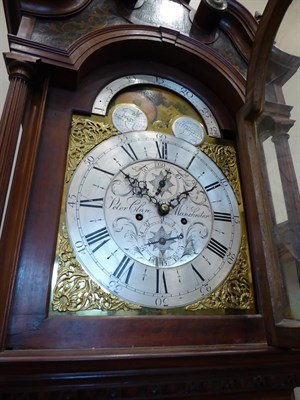 Lot 85 - A Mahogany Eight Day Longcase Clock, signed Peter Clare, Manchester, circa 1780, swan neck pediment