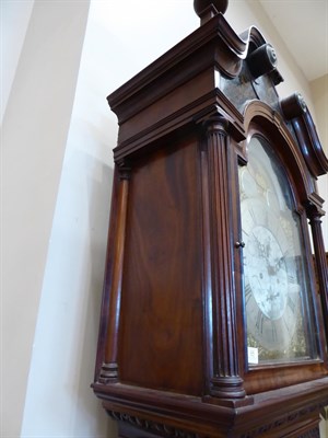 Lot 85 - A Mahogany Eight Day Longcase Clock, signed Peter Clare, Manchester, circa 1780, swan neck pediment