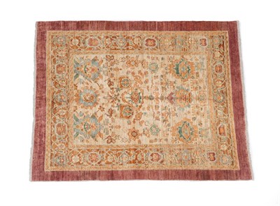 Lot 118 - Good Ushak Design Rug Anatolia, modern The cream field of large flower heads enclosed by meandering