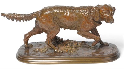 Lot 1063 - After Pierre-Jules Mêne (1810-1879): A Bronze Model of a Retriever, Susse Frères Foundry,...