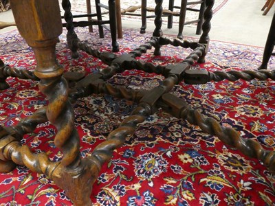 Lot 166 - An Eight-to-Ten-Seater Oak Gateleg Dining Table, circa 1700, with two dropleaves to form an...