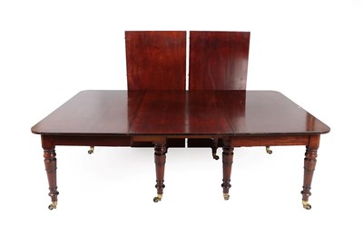 Lot 259 - A George IV Mahogany Extending Dining Table, 2nd quarter 19th century, of rounded rectangular...