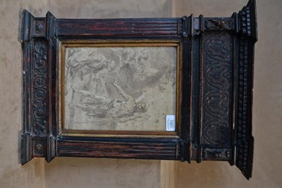 Lot 1001 - Italian School (17th century)  Noli me Tangere  Bears signature P del Vaga, mixed media, 27.5cm...