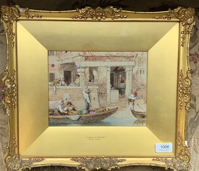Lot 1006 - Myles Birket Foster RWS (1825-1899)  ''Venetian Shrine''  Monogrammed, watercolour, 17cm by 22.5cm