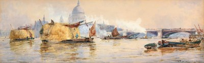 Lot 1014 - Thomas Bush Hardy RBA (1842-1897) ''St Paul's, London'' Signed, inscribed and dated (18)91,...