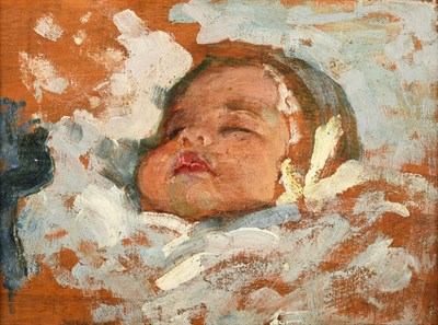 Lot 1027 - Alexander Jamieson (1873-1937) Scottish Study of a child's head - Portrait of Catherine...