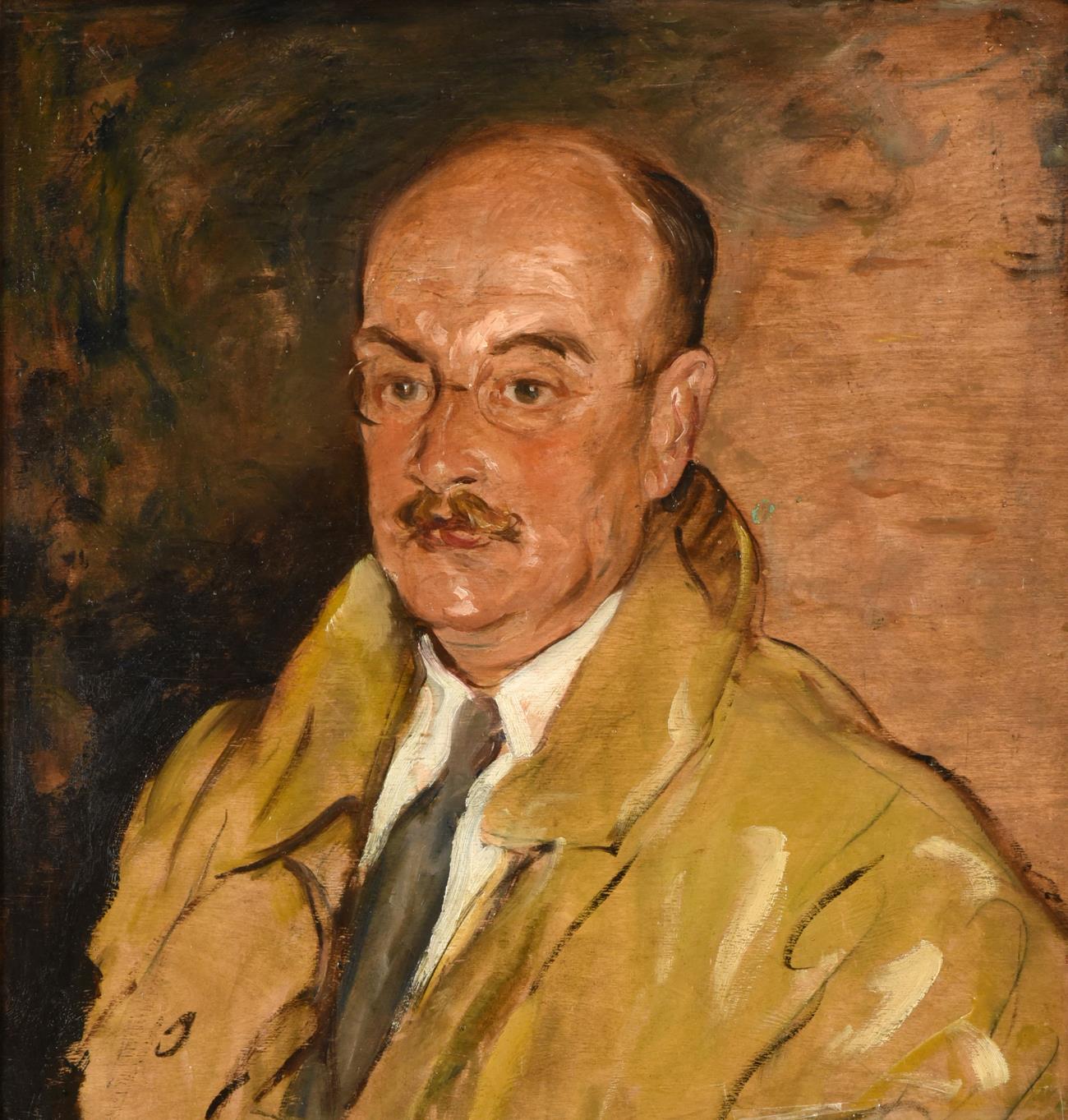 Lot 1028 - Alexander Jamieson (1873-1937) Scottish Self portrait  Oil on canvas, 63cm by 51.5cm   Sold...