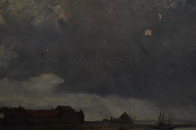Lot 1041 - Bertram Priestman RA, ROI, NEAC, IS (1868-1951) Tranquil estuary scene Signed, oil on canvas,...