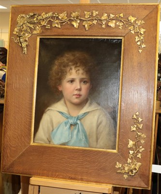 Lot 1109 - French School (Early 20th century)  Portrait of a boy, wearing a sailor's outfit  Oil on...