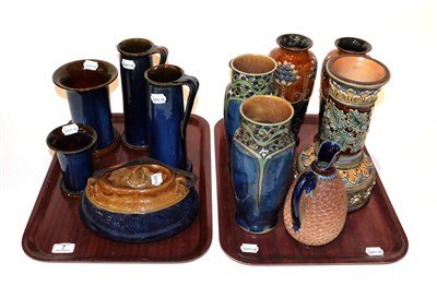 Lot 7 - A quantity of Royal Doulton and Doulton Lambeth Slater ware, Bourne, Denby items etc