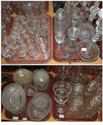 Lot 23 - Cut glass including dishes, decanters etc