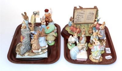 Lot 35 - A group of Beswick and Border Fine Arts, Beatrix Potter Peter Rabbit figures and figure groups (two