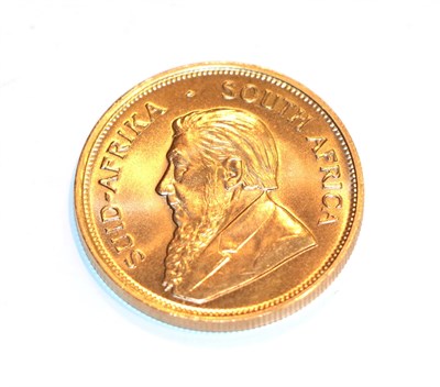 Lot 110 - South Africa, 1974 Krugerrand. 1 oz. fine gold (.999). Obv: Bust of Paul Kruger left. Rev:...
