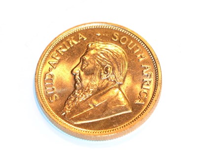 Lot 111 - South Africa, 1974 Krugerrand. 1 oz. fine gold (.999). Obv: Bust of Paul Kruger left. Rev:...