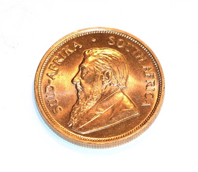 Lot 114 - South Africa, 1974 Krugerrand. 1 oz. fine gold (.999). Obv: Bust of Paul Kruger left. Rev:...
