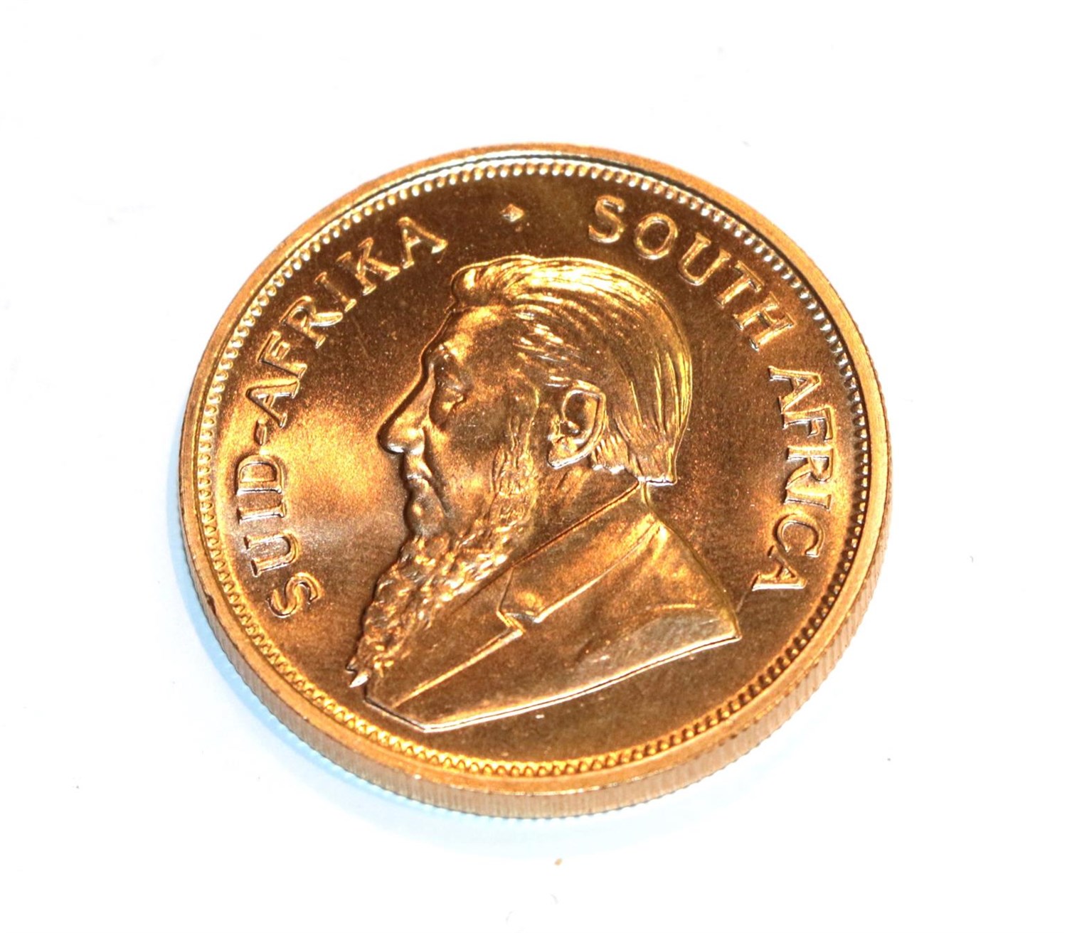 Lot 115 - South Africa, 1974 Krugerrand. 1 oz. fine gold (.999). Obv: Bust of Paul Kruger left. Rev:...