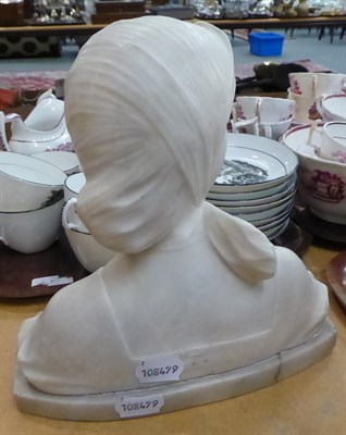Lot 135 - Alabaster female bust