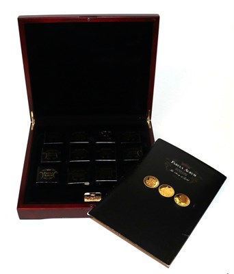 Lot 206 - The Story of Gold, Proof Gold Coin Collection of 12x 0.5g coins issued by Tristan da Cunha. The...