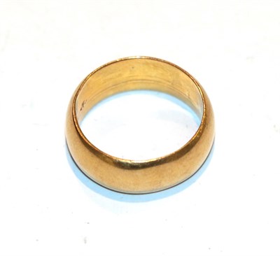 Lot 232 - A 22 carat gold band ring, finger size M