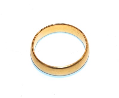 Lot 237 - A 22 carat gold band ring, finger size K
