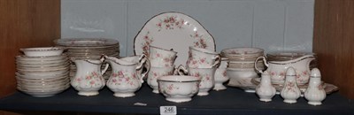 Lot 246 - A Paragon Victorian rose pattern porcelain tea and dinner service (qty)
