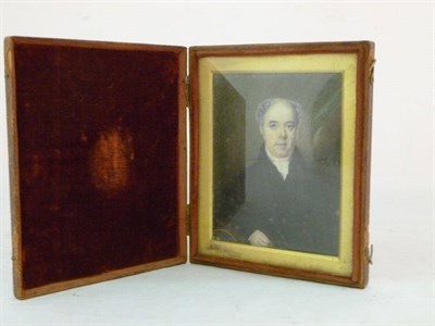 Lot 1120 - English School, 19th century: A Portrait Miniature of a Gentleman, said to be William Bateman,...