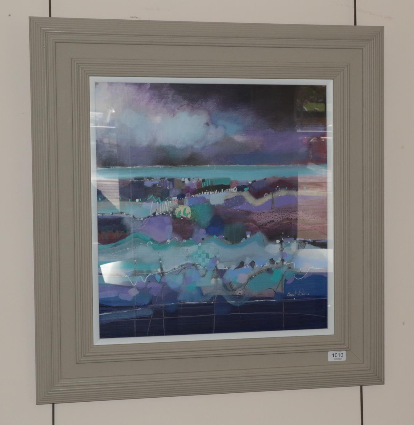 Lot 1010 - Emma Davis RSW (Contemporary) ''Passing By''  Signed, inscribed verso, oil on board, 50cm by 46cm