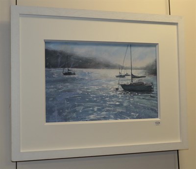 Lot 1028 - James Bartholomew (Contemporary)  ''Low Sun Windermere'' Signed, pastel, 33cm by 50.5cm  Framed but