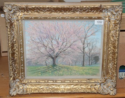 Lot 1092 - William Henry Innes (1905-1999) Tree in blossom Signed, pastel, 26cm by 34cm  Artist's Resale...