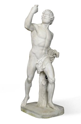 Lot 1148 - William Theed, the younger (1804-1891): A White Marble Figure of Prometheus, signed and dated 1851