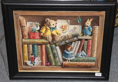 Lot 1124 - Deborah Jones (1921-2012) ''The Treasured Collection'' Signed, oil on canvas, 40cm by 50cm...