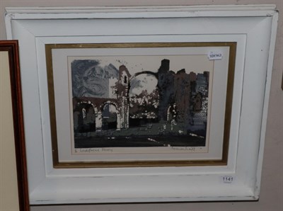 Lot 1141 - Norman Wade (20th/21st century) ''Lindisfarne Priory'' Signed, inscribed and numbered 2/70,...