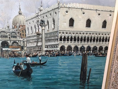 Lot 1149 - Juan Lluna Lerma (b.1933) Spanish ''El Campanile de San Marco, Venice'' Signed, inscribed...