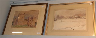 Lot 1177 - Fred Lawson (1888-1968) Bolton Castle, signed watercolour together with a further signed...