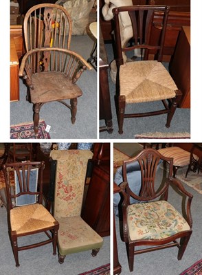 Lot 1287 - A Windsor chair and four others (5)