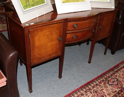 Lot 1294 - A Regency style mahogany inlaid sideboard