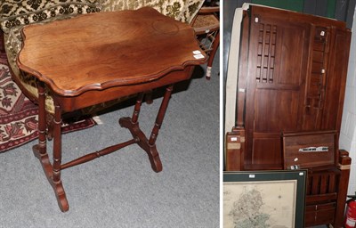 Lot 1307 - Two Edwardian walnut occasional tables