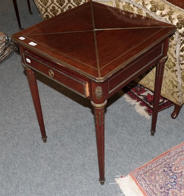 Lot 1311 - A late Victorian mahogany envelope games table