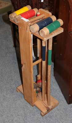 Lot 1319 - A croquet set