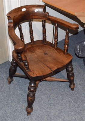 Lot 1329 - A smoker's bow armchair, together with a quantity of decorative ceramics and ornamental items...