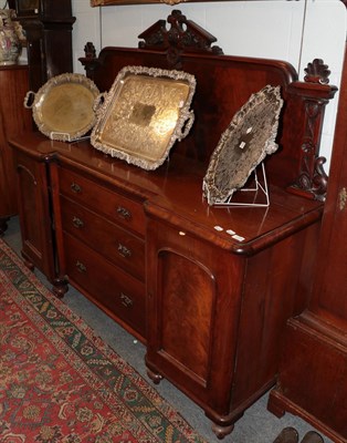 Lot 1338 - Victorian mahogany sideboard, 174cm by 56cm by 160cm high