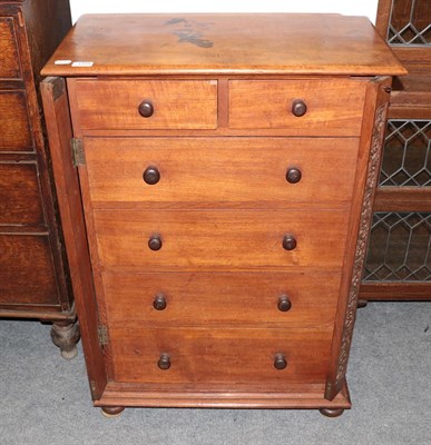 Lot 1345 - A Wellington six drawer chest