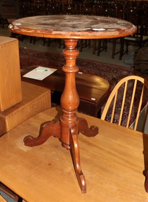 Lot 1414 - An 18th century mahogany pot cupboard, together with a tripod table of similar date