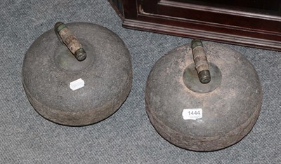 Lot 1444 - Pair of curling stones