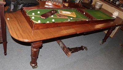 Lot 1459 - A Victorian mahogany extending dining table, with two additional leaves, 288cm (extended) by...