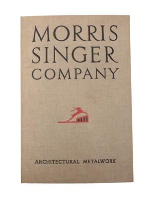 Lot 3005 - Morris Singer Company Architectural Metalwork, no date, folio, 51 pages, original cloth [Morris...
