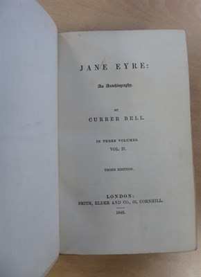 Lot 3065 - [Bronte (Charlotte)] Bell (Currer), Jane Eyre: An Autobiography, Smith, Elder and Co., 1848,...