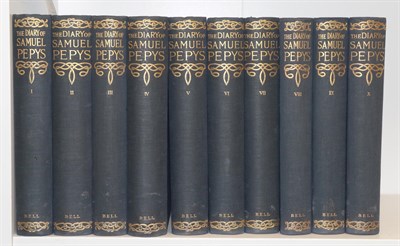 Lot 3078 - Pepys (Samuel) The Diary of Samuel Pepys ..., Bell, 1928, ten volumes, portrait frontis to each...