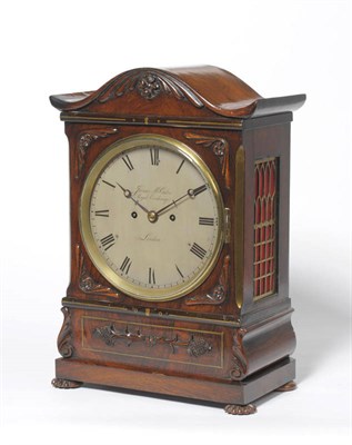 Lot 1193 - A Rosewood Striking Table Clock, signed James McCabe, Royal Exchange, London, circa 1825, the...